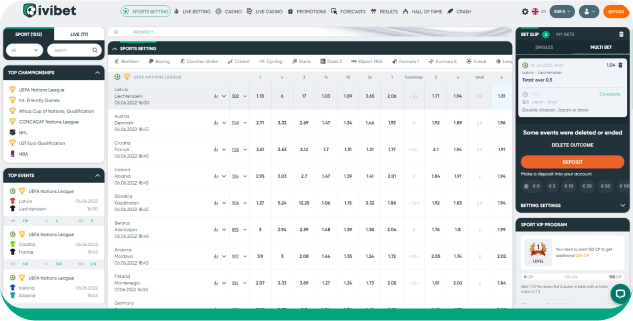 Ivibet CASINO Live Wetten