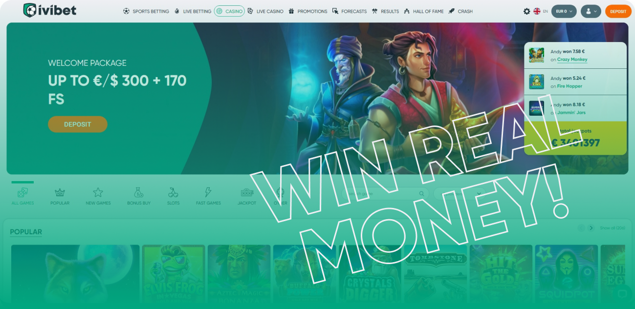 IVIBET Casino Echtgeldspiele